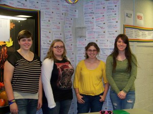 Staff from left to right: Antonia Deliso, Samantha Fox, Catherine Hill, President Stefanie McGowan