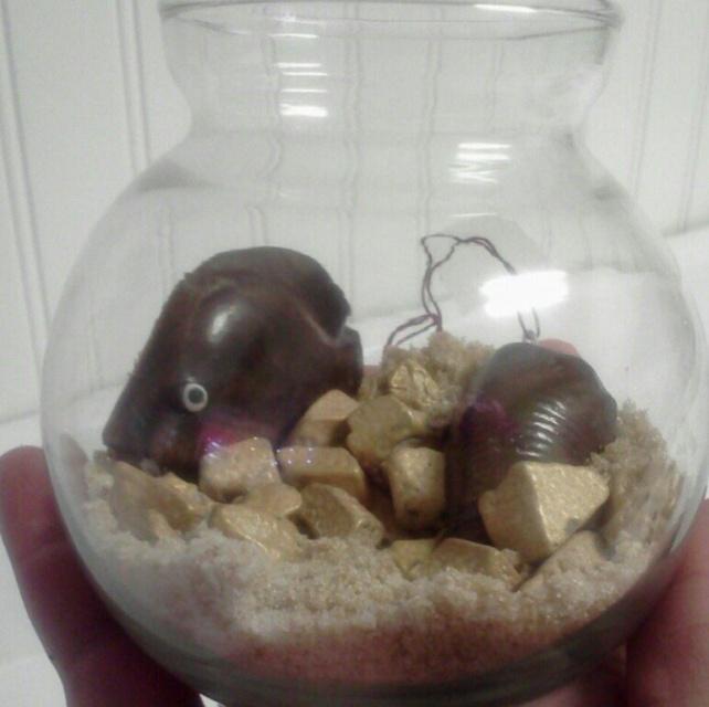An “edible aquarium is just one of the many candy creations sold at Tam Tam’s
